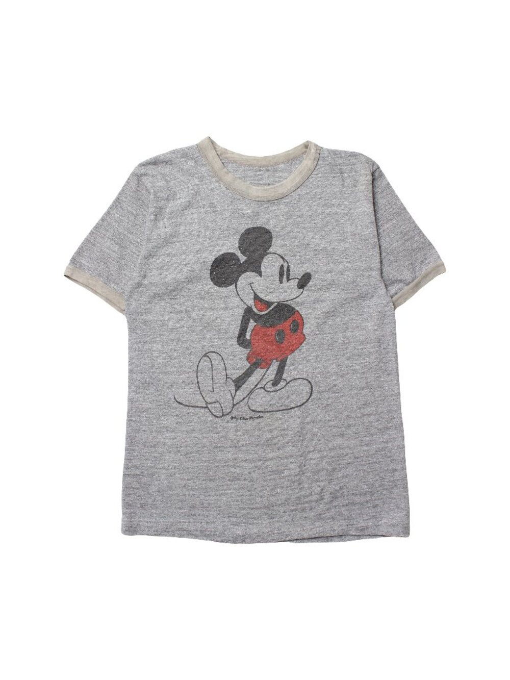 80s Disney Mickey Mouse Ringer Tee M